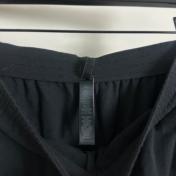 SKIMS Foldover Cotton Blend Jersey Shorts in Soot Black Size Small - Picture 3 of 6